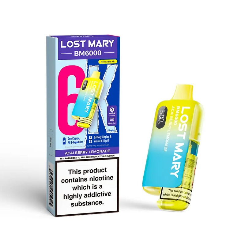 Lost Mary BM6000 Disposable Vape Kit 20mg -  Vape Outlet Online