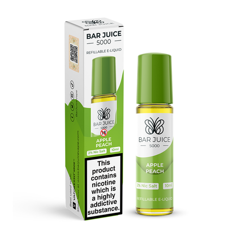 Apple Peach Nic Salt E-Liquid by Bar Juice 5000 Salts 10ml -  Vape Outlet Online