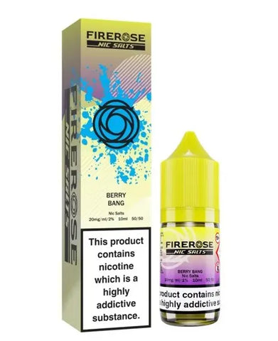 Berry Bang Nic Salt E-Liquid by Firerose 5000 Salts 10ml -  Vape Outlet Online