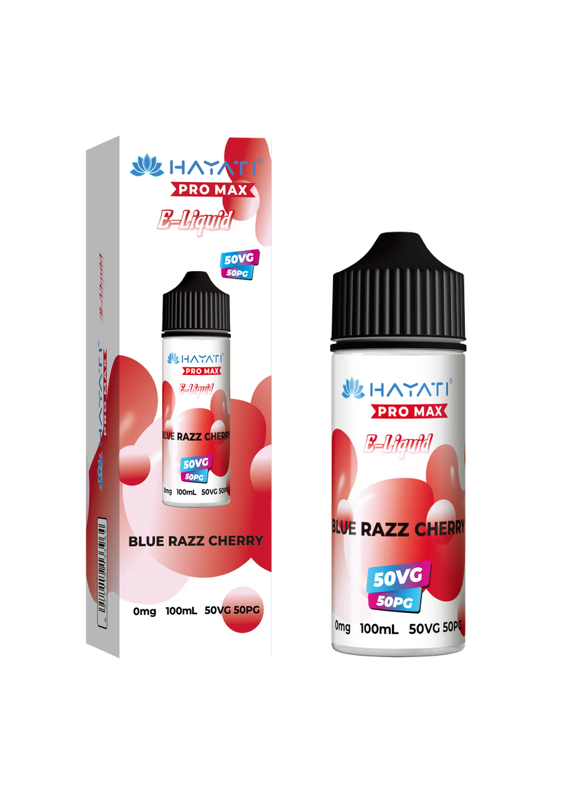 Blue Razz Cherry 50/50 Shortfill E-Liquid by Hayati Pro Max 100ml -  Vape Outlet Online