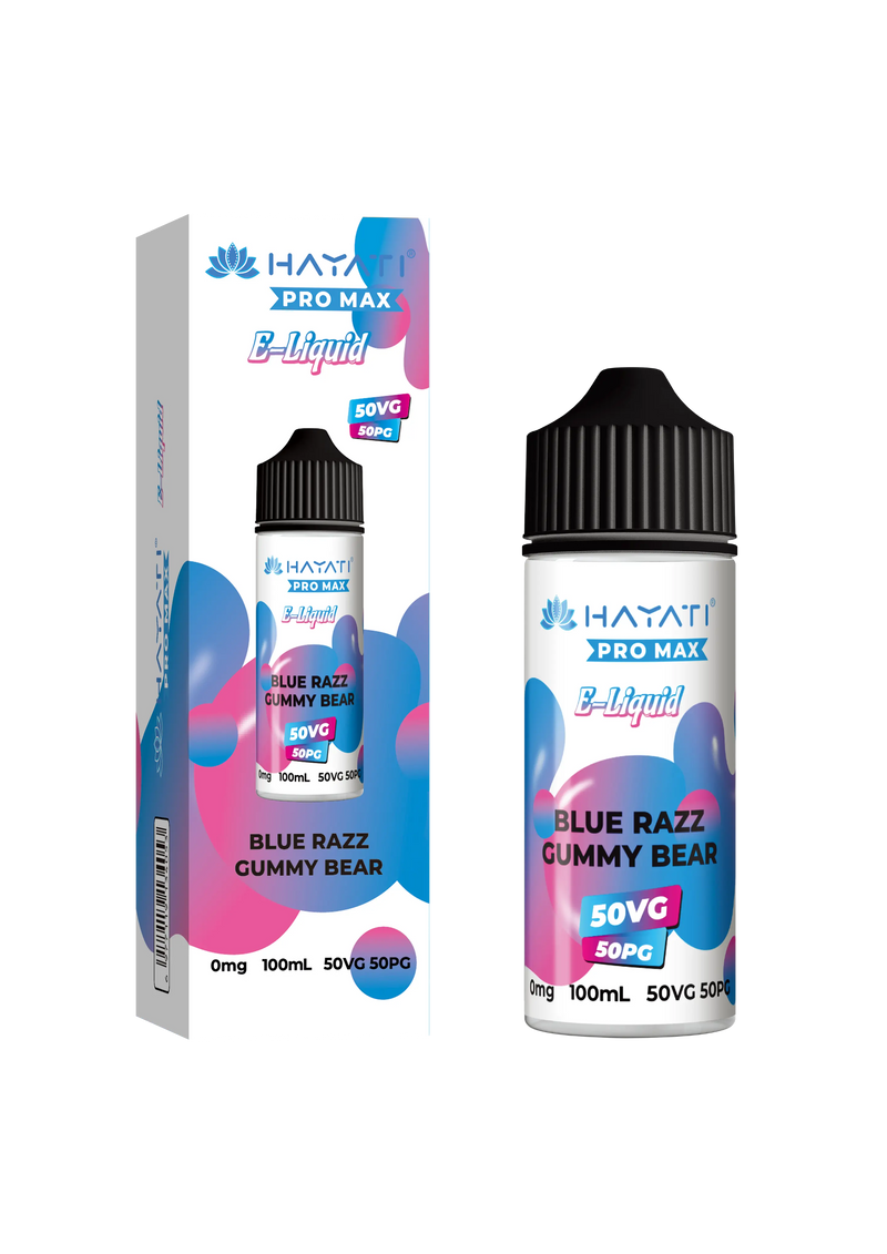 Blue Razz Gummy Bear 50/50 Shortfill E-Liquid by Hayati Pro Max 100ml -  Vape Outlet Online