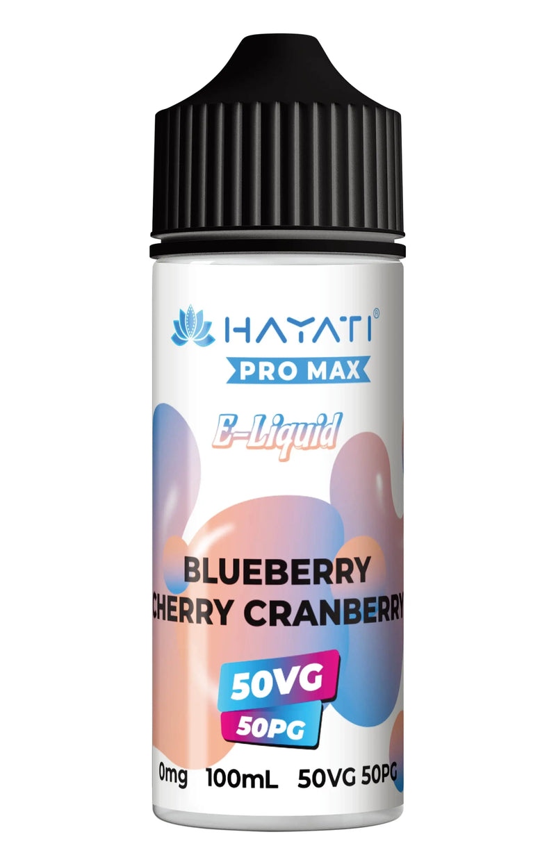 Blueberry Cherry Cranberry 50/50 Shortfill E-Liquid by Hayati Pro Max 100ml -  Vape Outlet Online