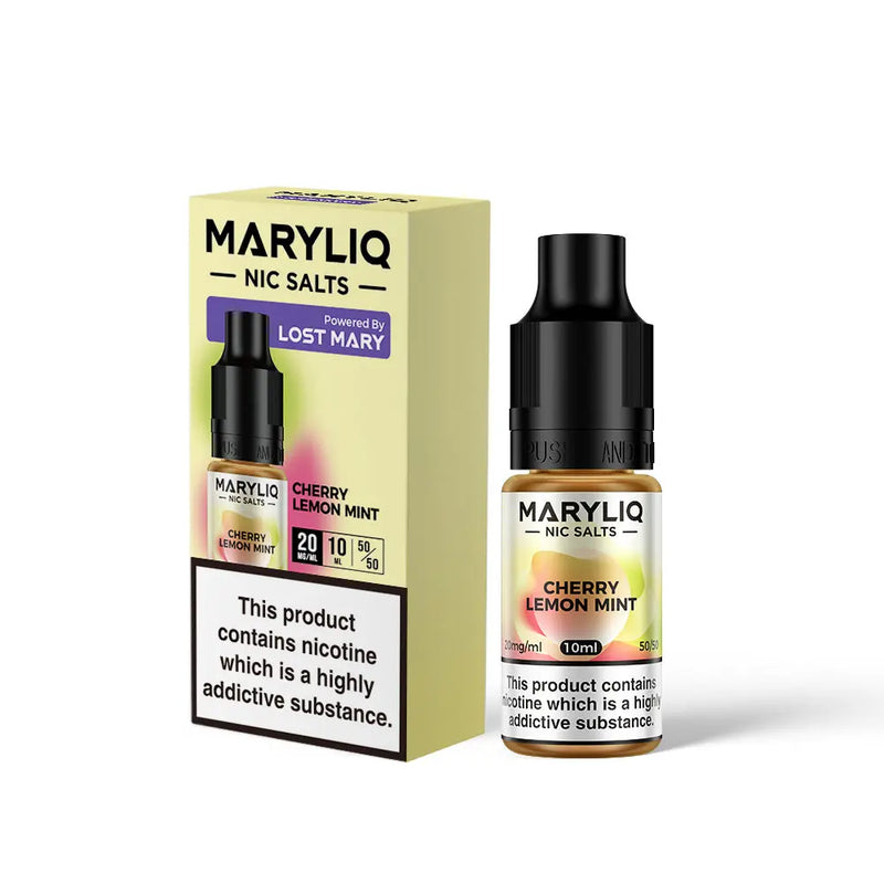 Cherry Lemon Mint Nic Salt E-Liquid by Maryliq Salts 10ml -  Vape Outlet Online