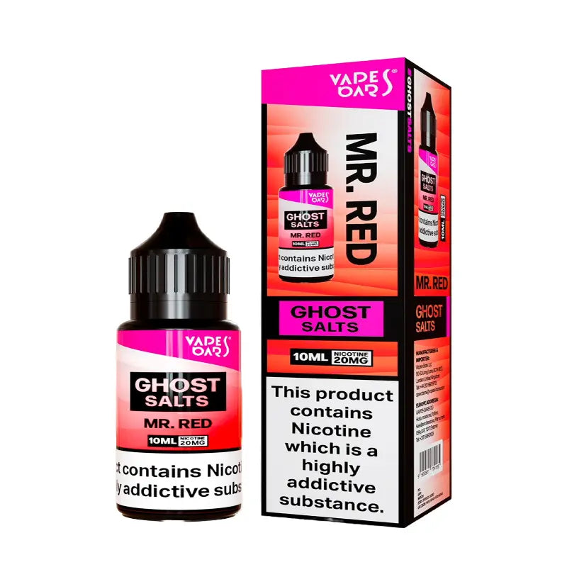 Mr Red Nic Salt E-liquid by Vapes Bar Ghost Salts 10ml -  Vape Outlet Online