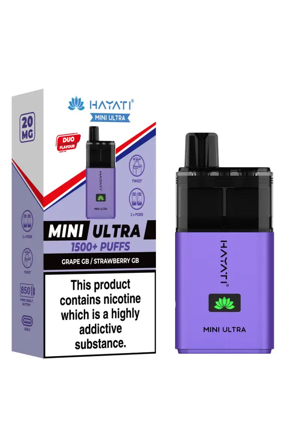 Hayati Mini Ultra Disposable Vape Kit 20mg -  Vape Outlet Online