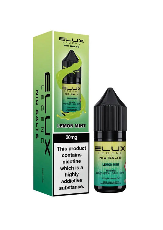 Lemon Mint Nic Salt E-Liquid by Elux Legend 10ml -  Vape Outlet Online