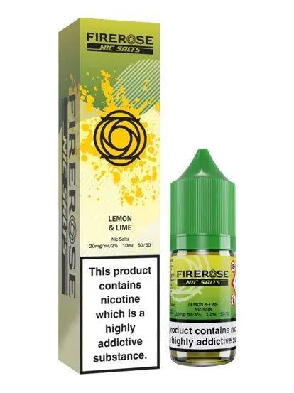 Lemon & Lime Nic Salt E-Liquid by Firerose 5000 Salts 10ml -  Vape Outlet Online