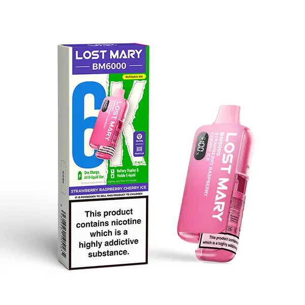 Lost Mary BM6000 Disposable Vape Kit 20mg -  Vape Outlet Online