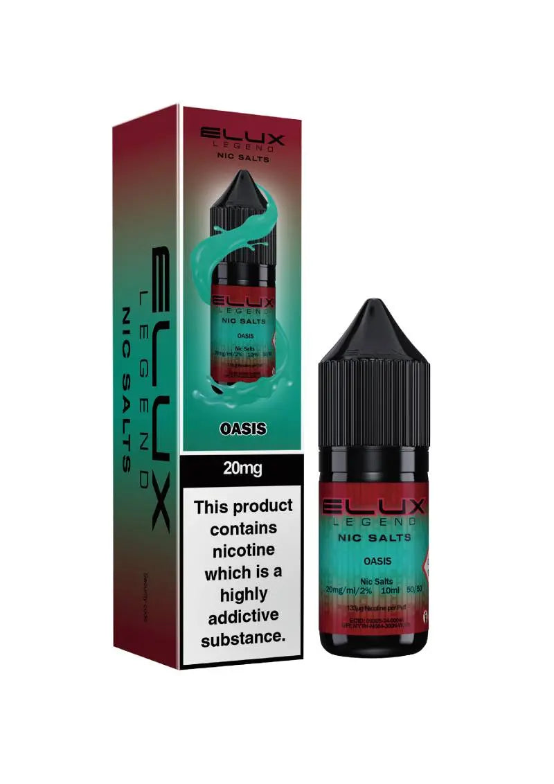 Oasis Nic Salt E-Liquid by Elux Legend 10ml -  Vape Outlet Online