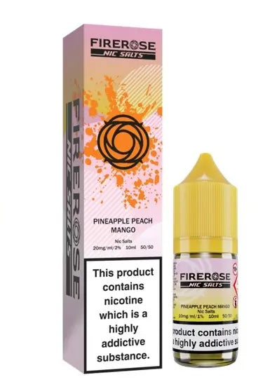 Pineapple Peach Mango Nic Salt E-Liquid by Firerose 5000 Salts 10ml