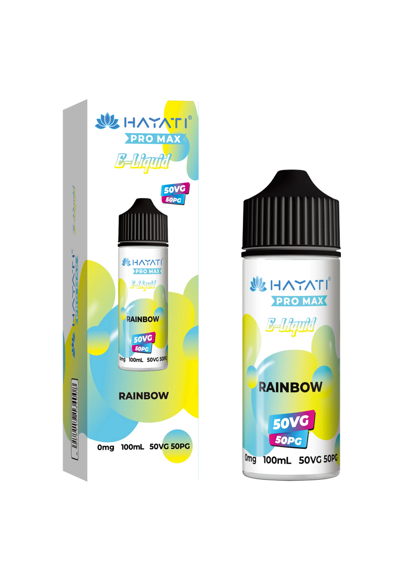 Rainbow 50/50 Shortfill E-Liquid by Hayati Pro Max 100ml -  Vape Outlet Online