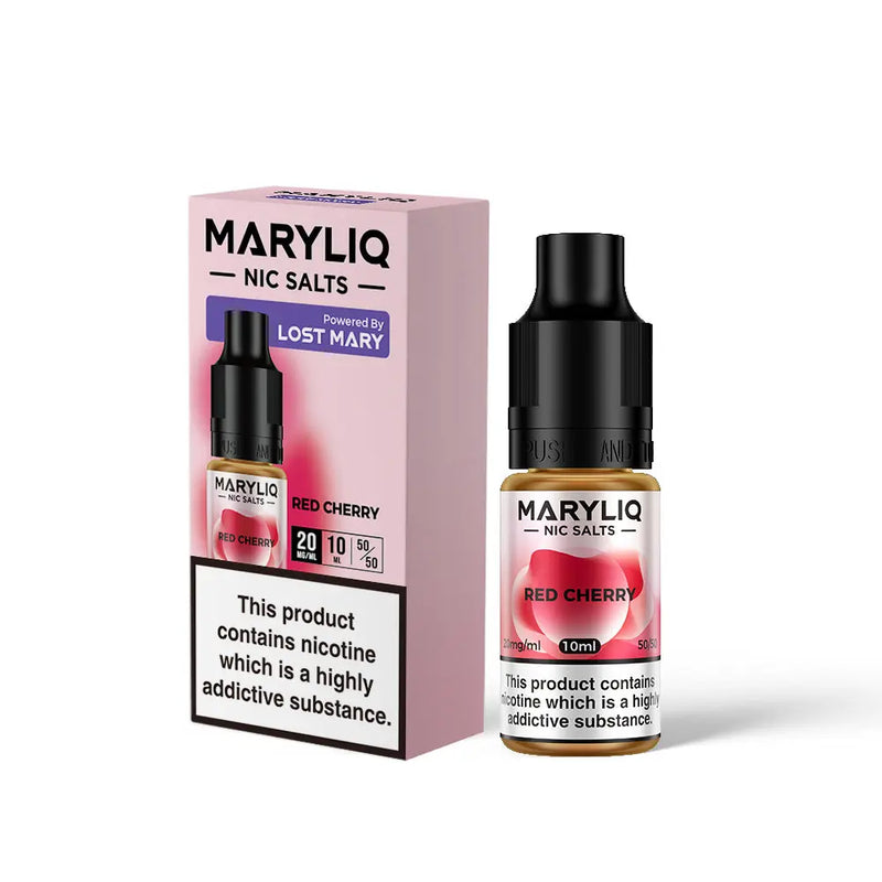 Red Cherry Nic Salt E-Liquid by Maryliq Salts 10ml -  Vape Outlet Online
