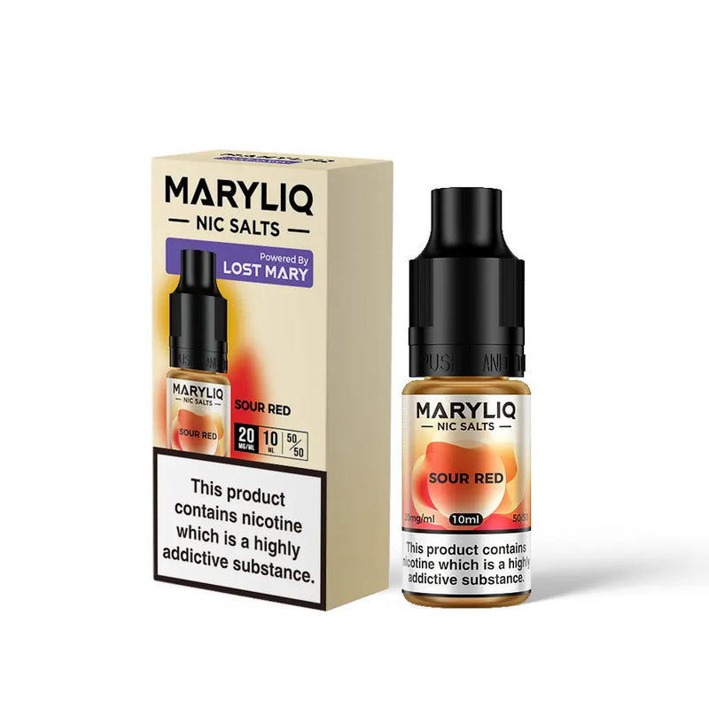 Sour Red Nic Salt E-Liquid by Maryliq Salts 10ml -  Vape Outlet Online
