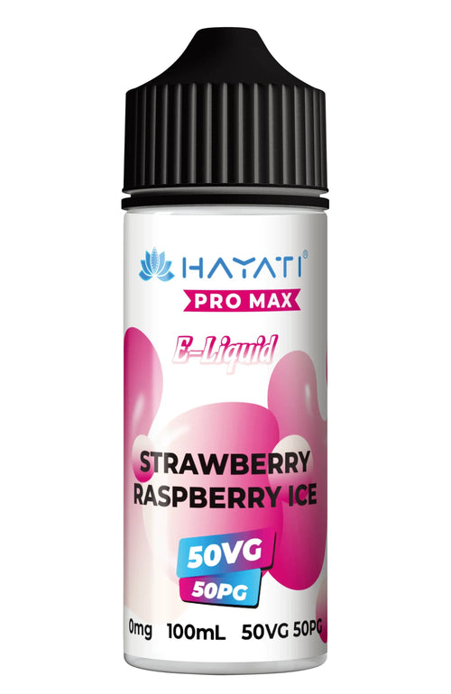 Strawberry Raspberry Ice 50/50 Shortfill E-Liquid by Hayati Pro Max 100ml
