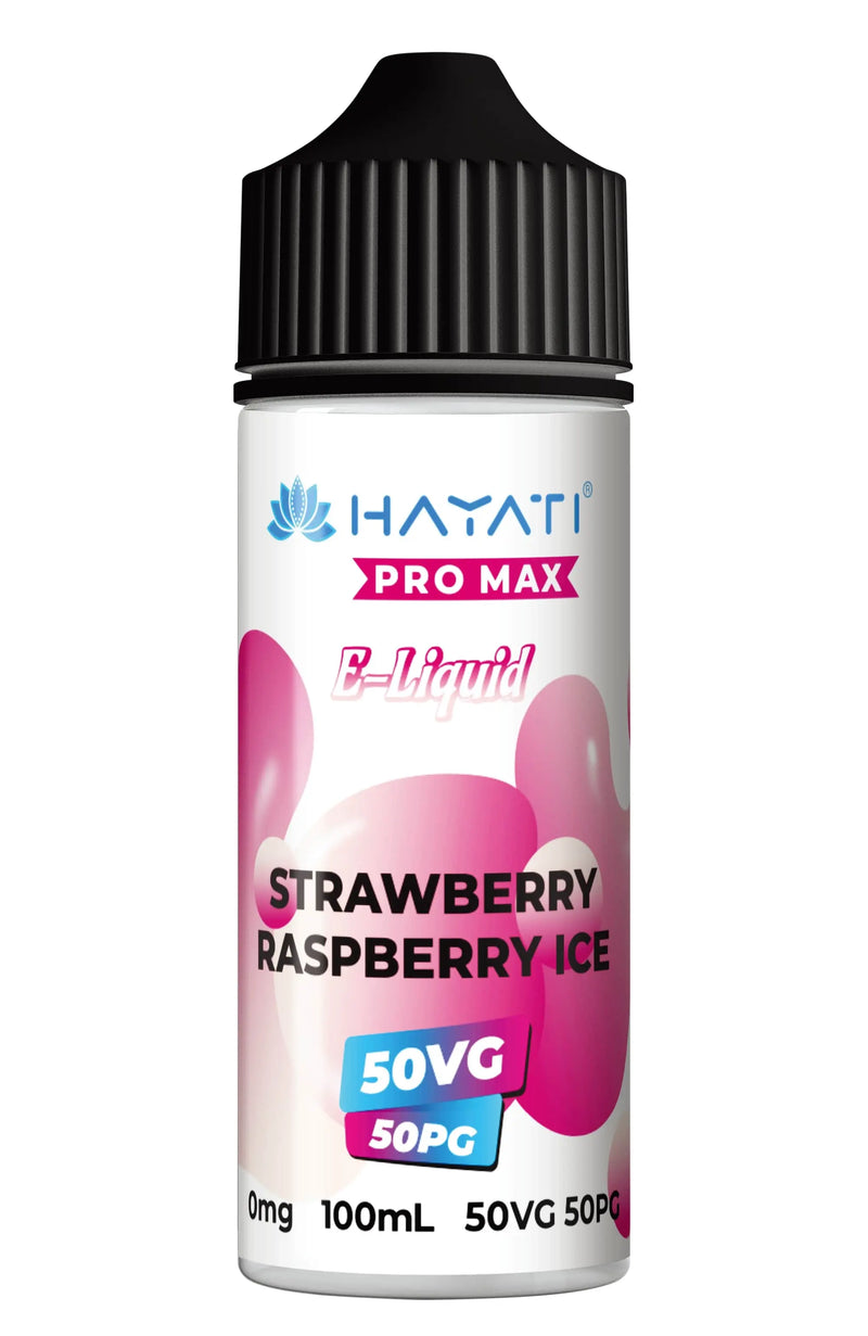 Strawberry Raspberry Ice 50/50 Shortfill E-Liquid by Hayati Pro Max 100ml -  Vape Outlet Online