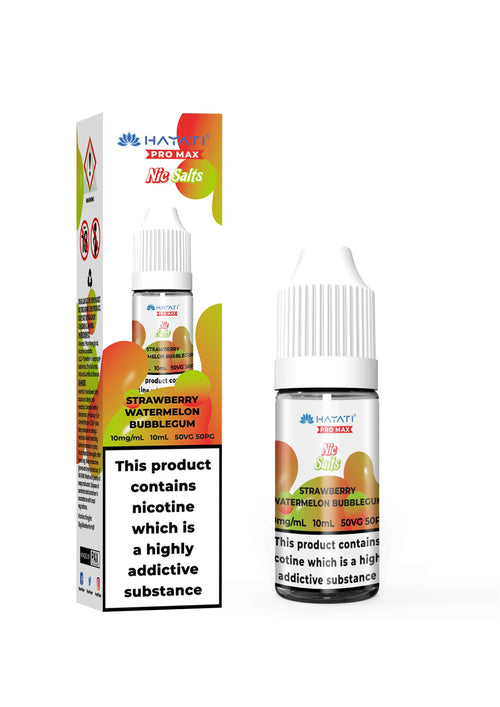 Strawberry Watermelon Bubblegum Nic Salt E-Liquid by Hayati Pro Max 10ml