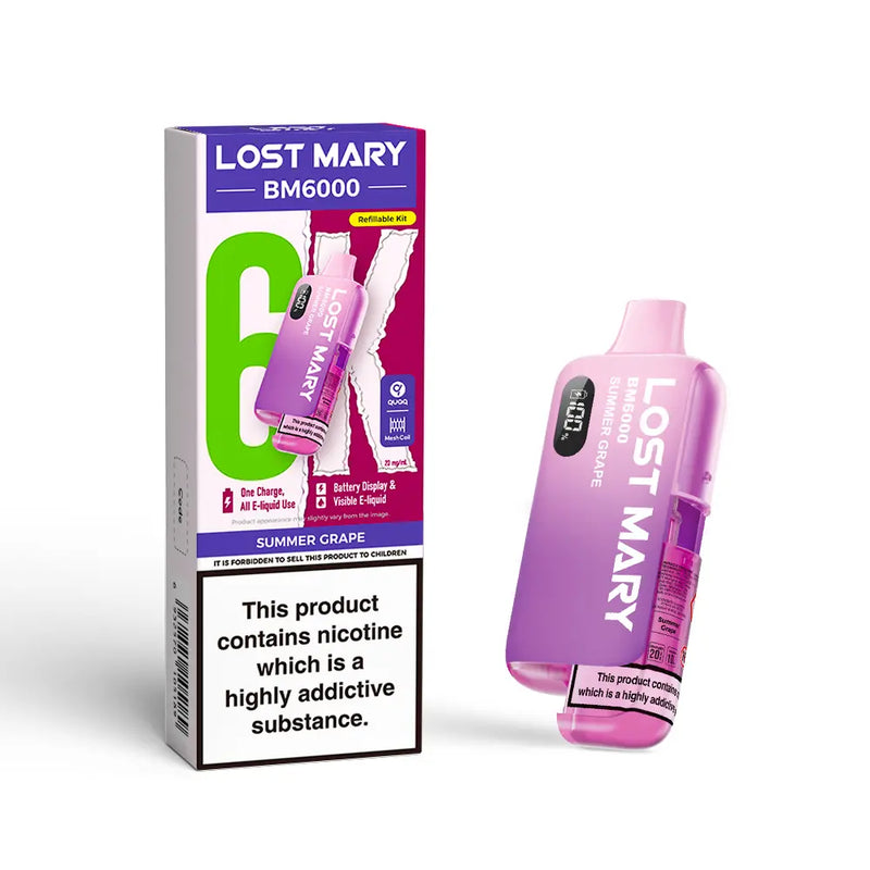 Lost Mary BM6000 Disposable Vape Kit 20mg -  Vape Outlet Online