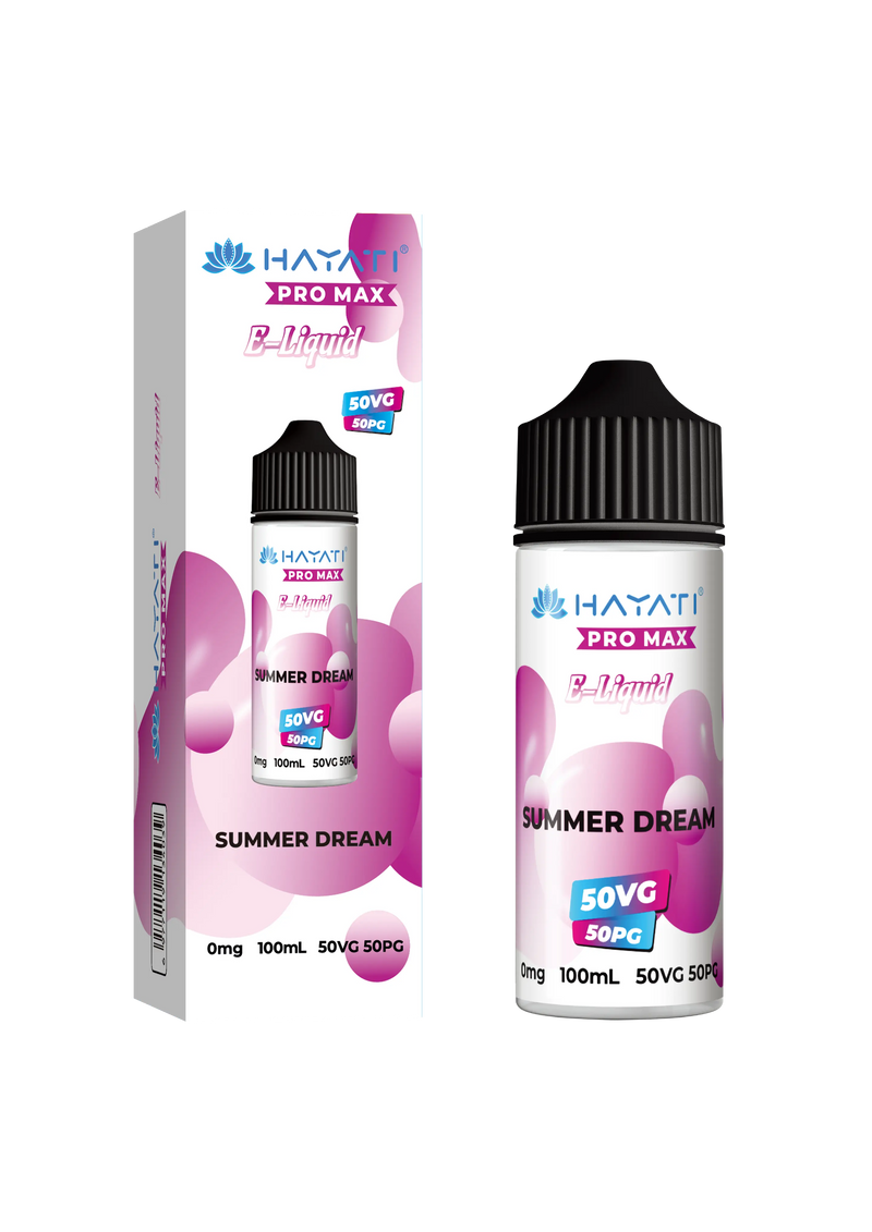 Summer Dream 50/50 Shortfill E-Liquid by Hayati Pro Max 100ml -  Vape Outlet Online