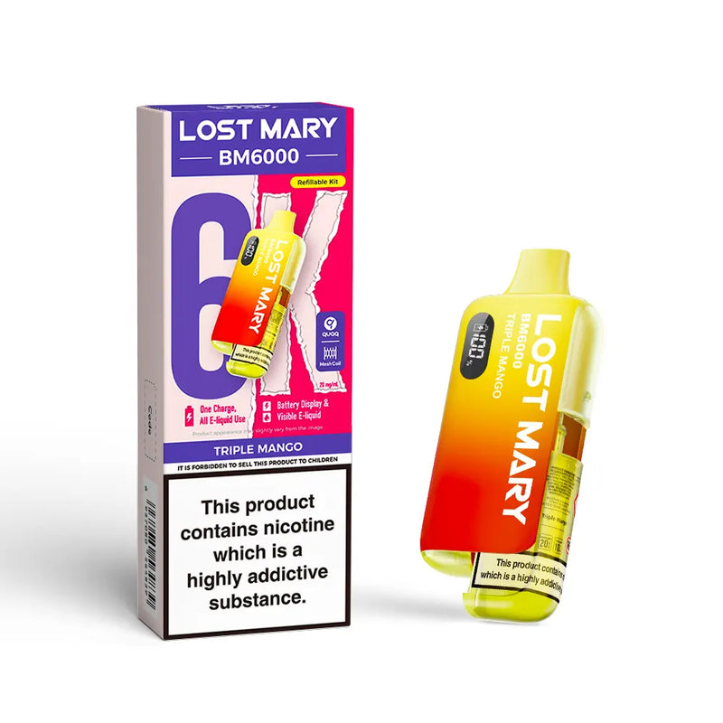Lost Mary BM6000 Disposable Vape Kit 20mg -  Vape Outlet Online