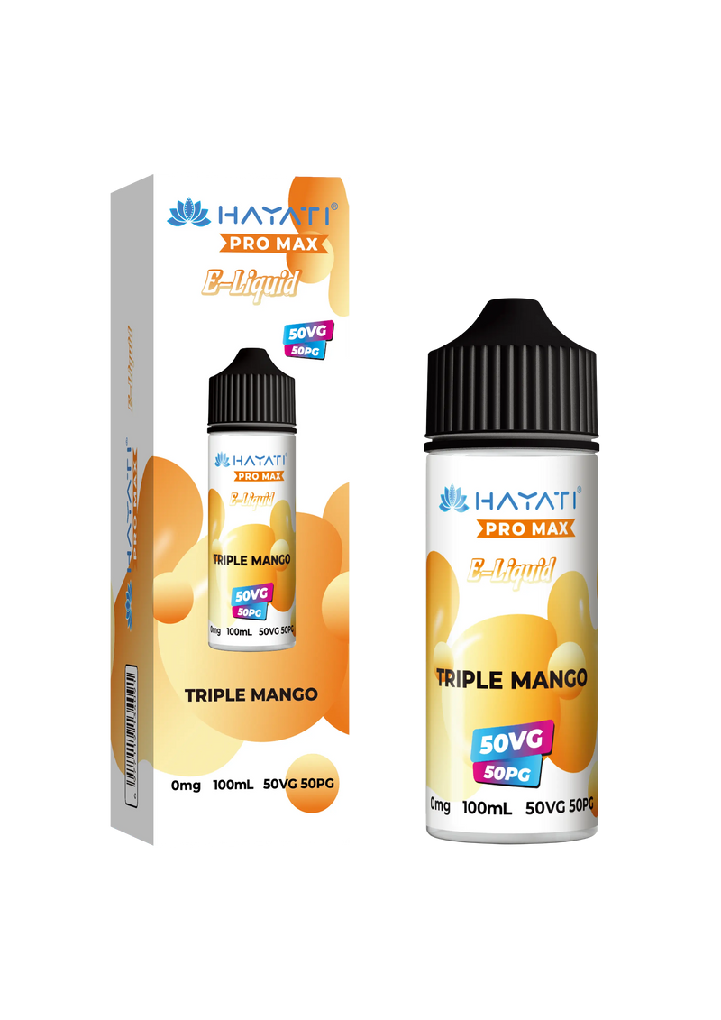 Triple Mango 50/50 Shortfill E-Liquid by Hayati Pro Max 100ml -  Vape Outlet Online