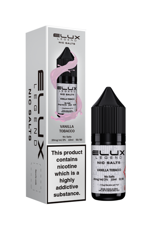 Vanilla Tobacco Nic Salt E-Liquid by Elux Legend 10ml