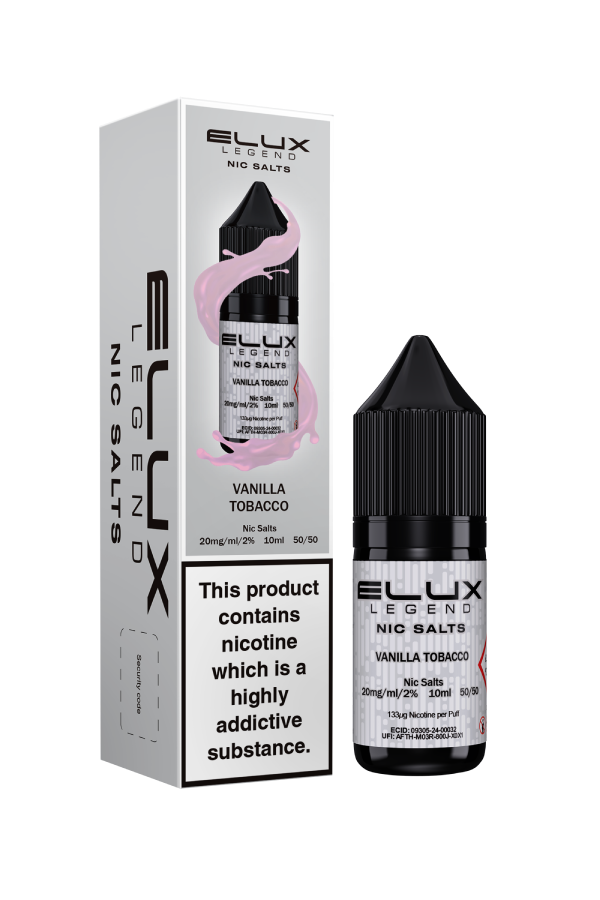Vanilla Tobacco Nic Salt E-Liquid by Elux Legend 10ml -  Vape Outlet Online