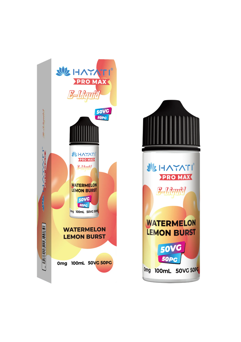 Watermelon Lemon Burst 50/50 Shortfill E-Liquid by Hayati Pro Max 100ml -  Vape Outlet Online