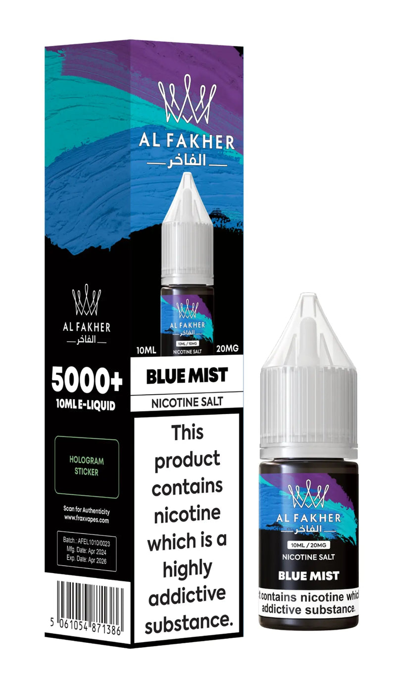 Blue Mist Nic Salt E-Liquid by Al Fakher 10ml -  Vape Outlet Online