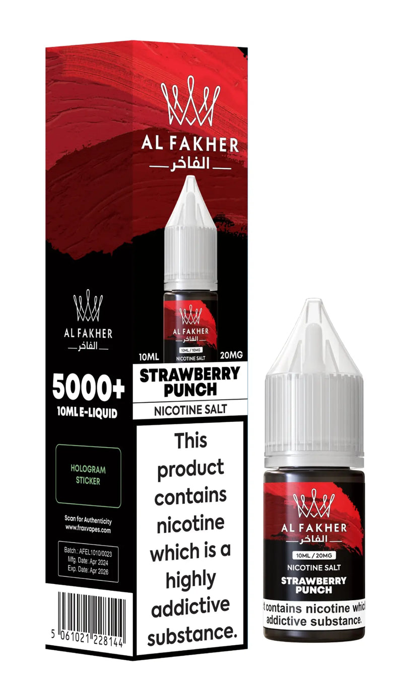 Strawberry Punch Nic Salt E-Liquid by Al Fakher 10ml -  Vape Outlet Online