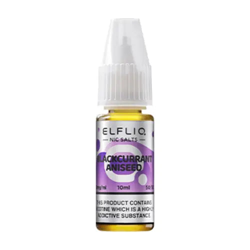 Blackcurrant Aniseed Nic Salt E-Liquid by Elf Bar Elfliq Salts 10ml -  Vape Outlet Online