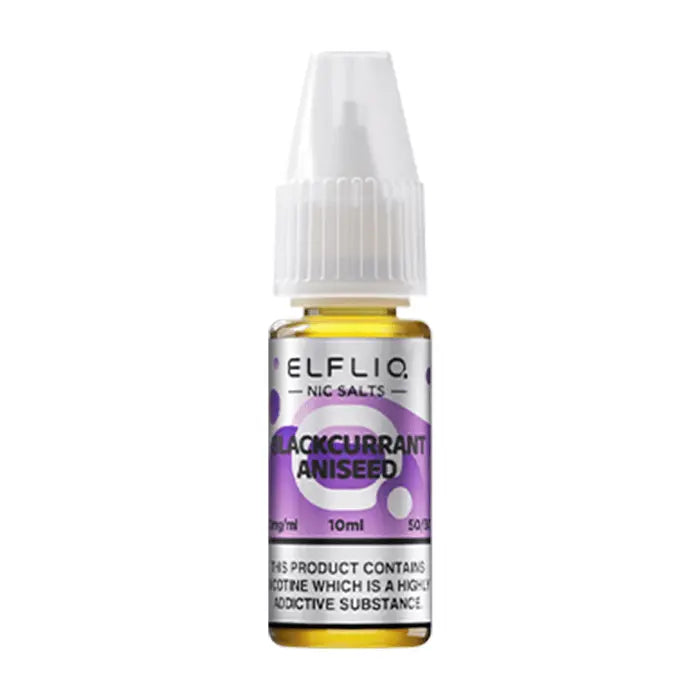 Blackcurrant Aniseed Nic Salt E-Liquid by Elf Bar Elfliq Salts 10ml -  Vape Outlet Online
