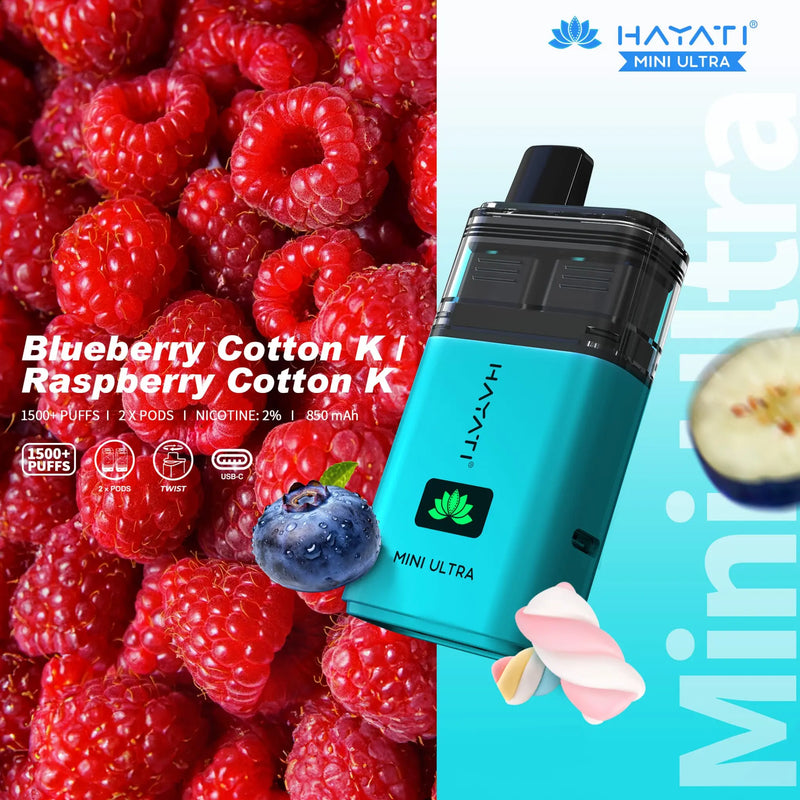 Hayati Mini Ultra Disposable Vape Kit 20mg -  Vape Outlet Online