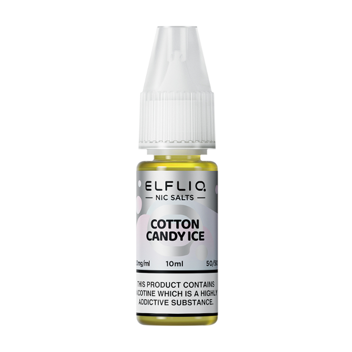 Cotton Candy Ice (P&B Cloud) Nic Salt E-Liquid by Elf Bar Elfliq Salts 10ml -  Vape Outlet Online