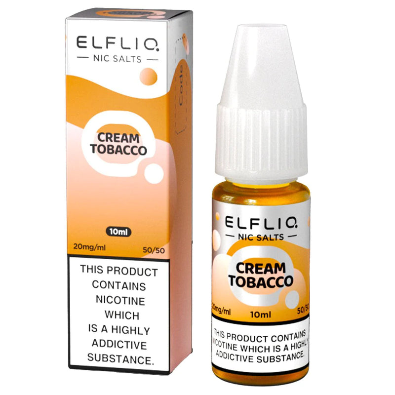 Cream Tobacco(Snoow Tobacco) Nic Salt E-Liquid by Elf Bar Elfliq Salts 10ml -  Vape Outlet Online