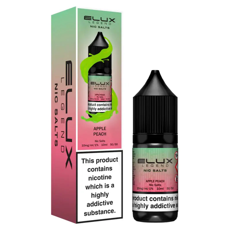 Apple Peach Nic Salt E-Liquid by Elux Legend 10ml -  Vape Outlet Online
