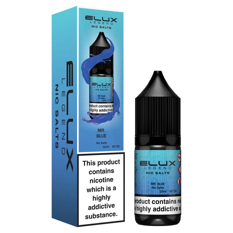 Mr Blue Nic Salt E-Liquid by Elux Legend 10ml -  Vape Outlet Online