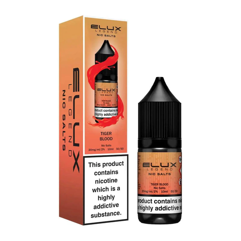 Tiger Blood Nic Salt E-Liquid by Elux Legend 10ml -  Vape Outlet Online