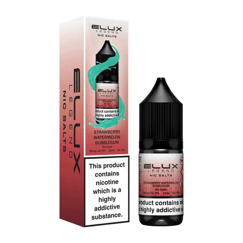 Strawberry Watermelon Bubblegum Nic Salt E-Liquid by Elux Legend 10ml -  Vape Outlet Online