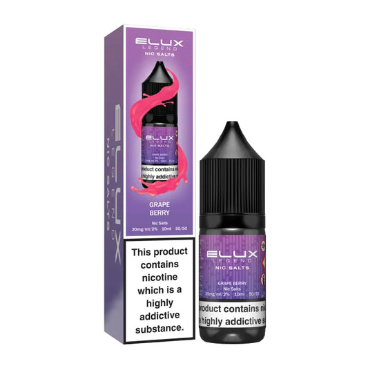 Grape Berry Nic Salt E-Liquid by Elux Legend 10ml -  Vape Outlet Online