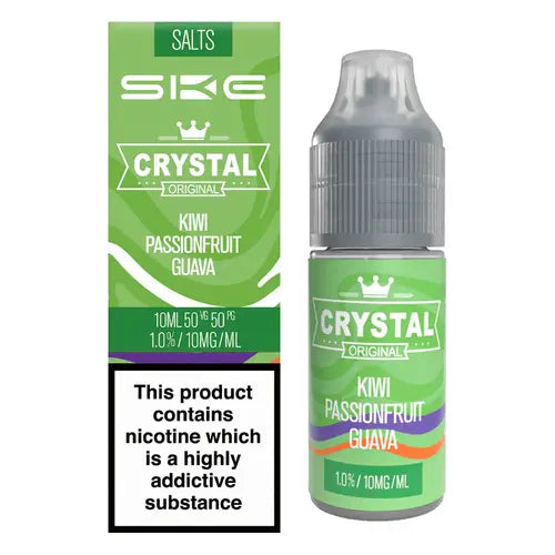 Kiwi Passionfruit Guava Nic Salt E-Liquid by SKE Crystal Original 10ml -  Vape Outlet Online