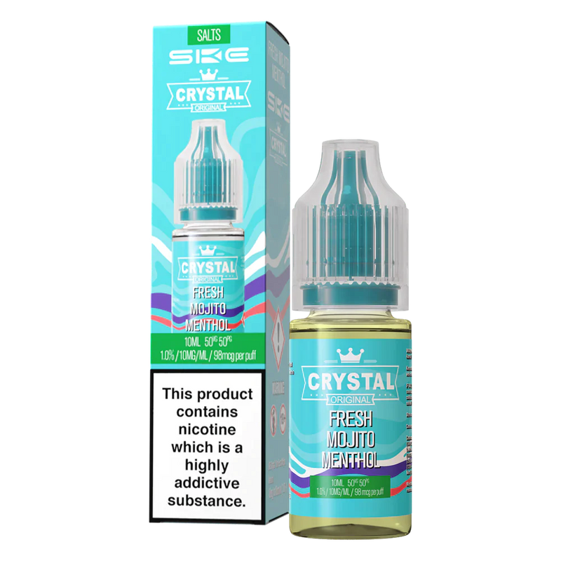 Fresh Mojito Menthol Nic Salt E-Liquid by SKE Crystal Original 10ml -  Vape Outlet Online