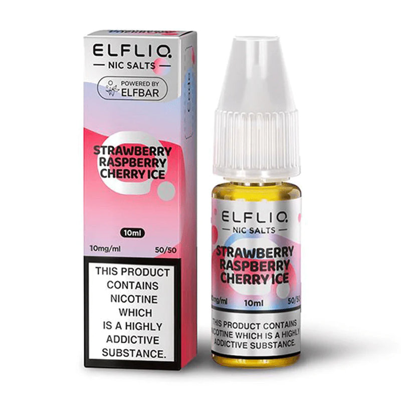 Strawberry Raspberry Cherry Ice Nic Salt E-Liquid by Elf Bar Elfliq Salts 10ml -  Vape Outlet Online