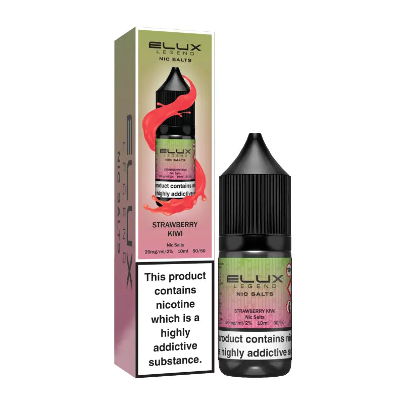 Strawberry Kiwi Nic Salt E-Liquid by Elux Legend 10ml -  Vape Outlet Online