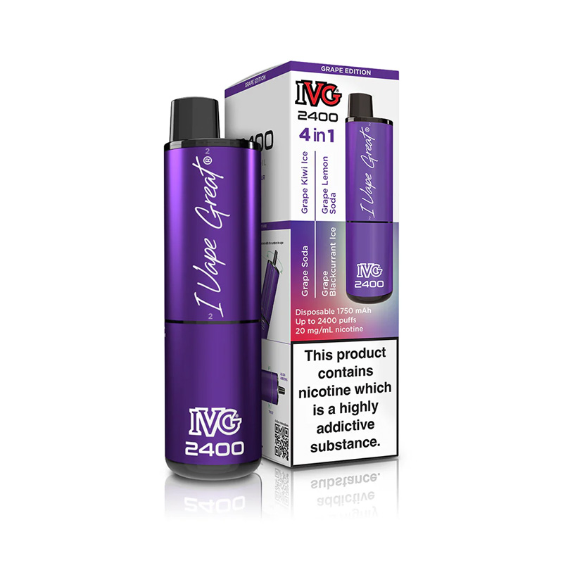 IVG 2400 – 4 in 1 Multi Flavour Grape Edition
