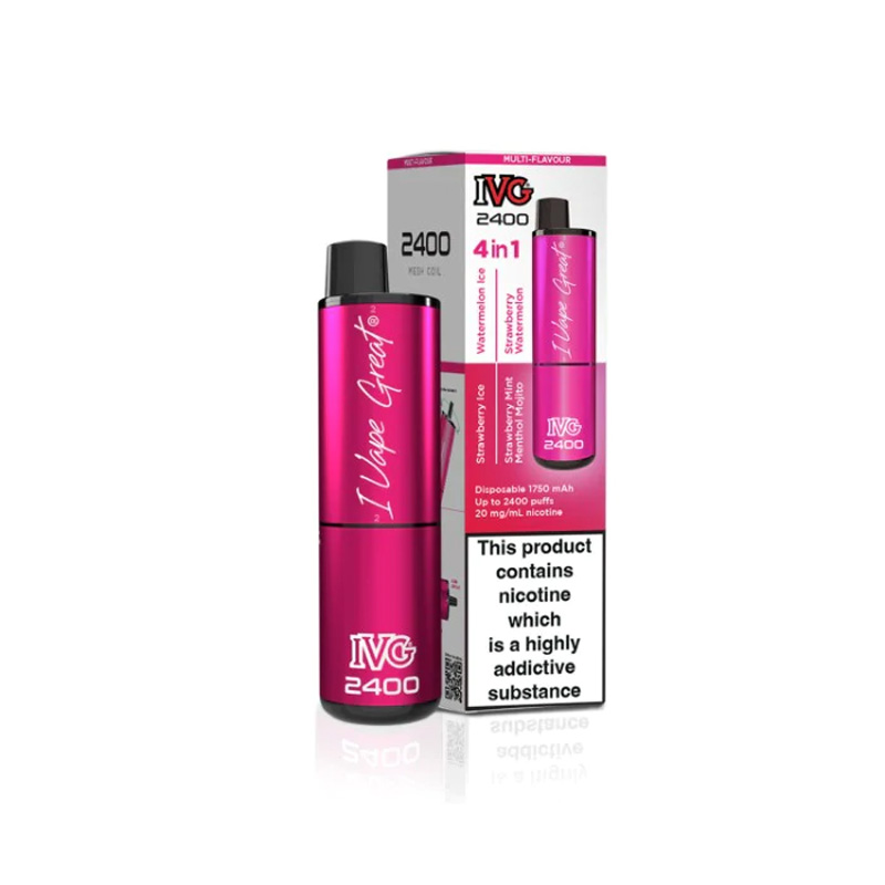 IVG 2400 – 4 in 1 Multi Flavour Pink Edition
