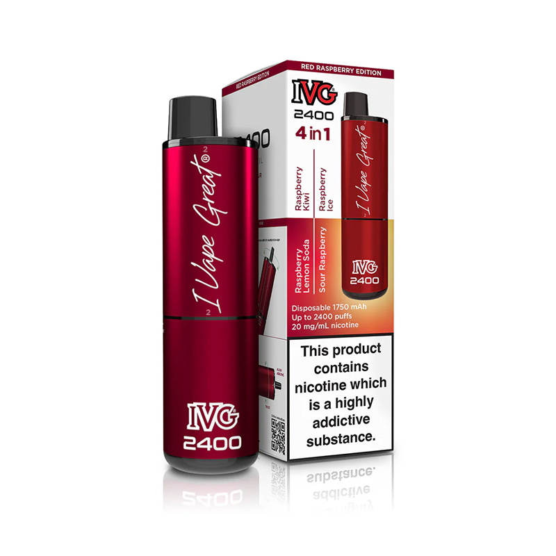IVG 2400 – 4 in 1 Multi Flavour Red Raspberry Edition