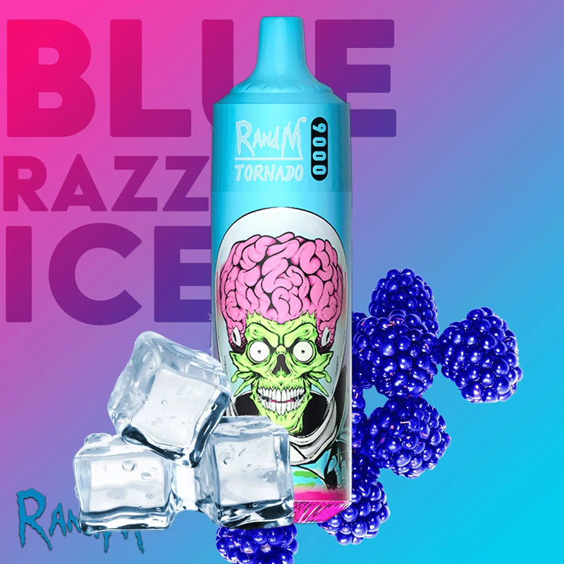 RandM Tornado 9000 – Blue Razz Ice