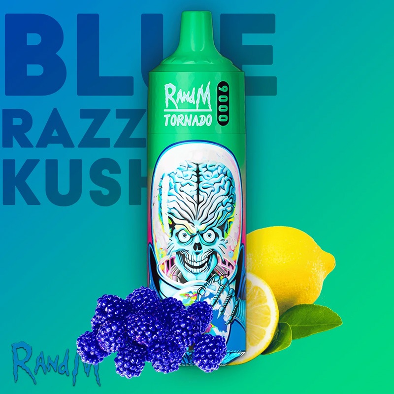 RandM Tornado 9000 – Blue Razz Kush