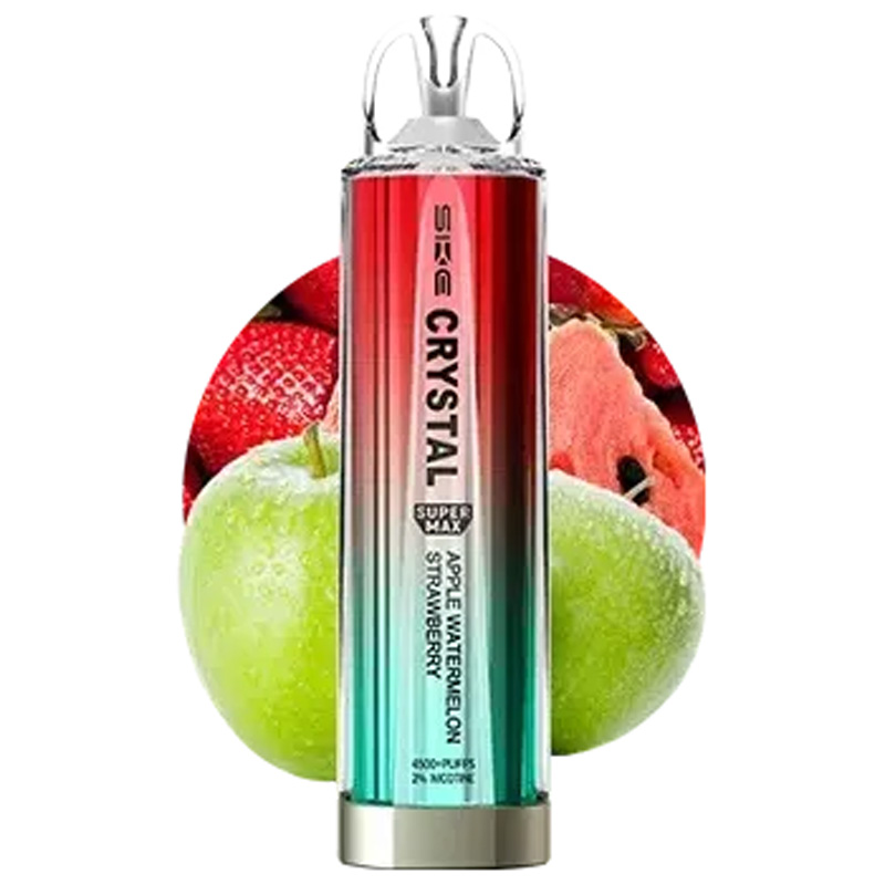 Apple Watermelon Strawberry SKE Crystal Super Max 4500 disposable vape