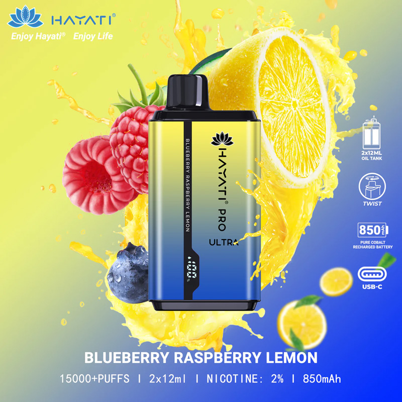 Hayati Pro Ultra 15000+ – Blueberry Raspberry Lemon